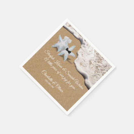 Starfish Beach bruiloft servet (Hoek)