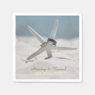 Starfish Beach bruiloft servetten