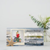 Starfish Beach Christmas 2 Feestdagenkaart (Staand voorkant)