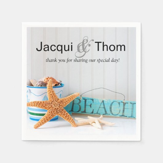 Starfish Beach Cocktail Party Servet (Voorkant)