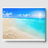 Starfish Beach Custom Wedding Guest Book Gastenboek (Achterkant)