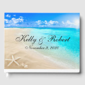 Starfish Beach Custom Wedding Guest Book Gastenboek (Voorkant)