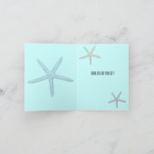 Starfish Beach Dank u Bedankkaart (Binnen)