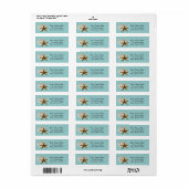 Starfish Beach Etiket (Full Sheet)