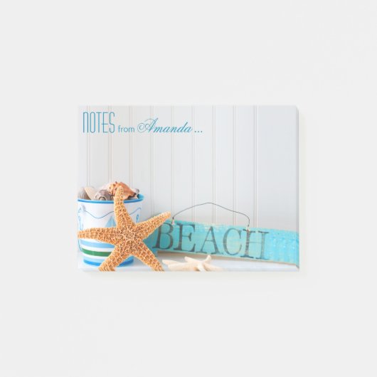 Starfish Beach gepersonaliseerd Post-it® Notes (Voorkant)