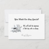 Starfish Beach Hartelijk dank Bedankkaart (Achterkant)