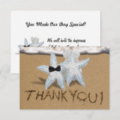 Starfish Beach Hartelijk dank Bedankkaart (Voorkant / Achterkant)