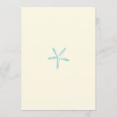 Starfish Beach huwelijksprogramma II Programmakaart (Achterkant)