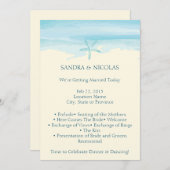 Starfish Beach huwelijksprogramma II Programmakaart (Voorkant / Achterkant)