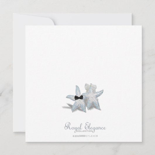 Starfish Beach Love Invitation Kaart (Achterkant)