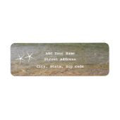 Starfish Beach Ocean Nautical Custom Weddings Etiket (Voorkant)