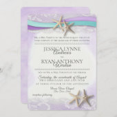 Starfish Beach Orchid en Turquoise Kaart (Voorkant / Achterkant)