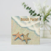 Starfish Beach party! Kaart (Staand voorkant)