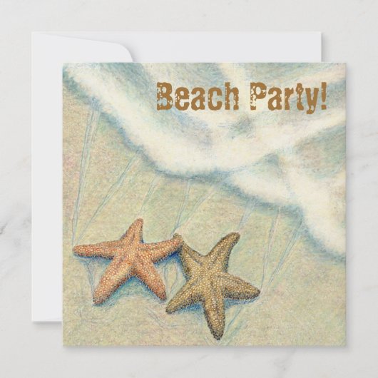 Starfish Beach party! Kaart (Voorkant)