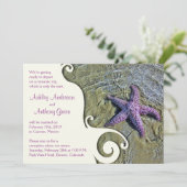 Starfish Beach Post Bruiloftsreceptie Alleen 2 Kaart (Staand voorkant)