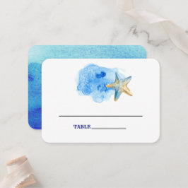 Starfish Beach | Seaside Weddentafel Place Cards Plaatskaartje