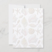 Starfish Beach Shells Blank gepersonaliseerde noti Kaart (Achterkant)