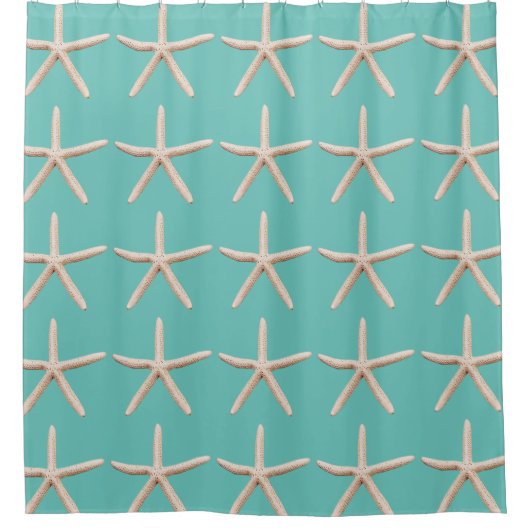 Starfish Beach Shower Curtain Douchegordijn (Voorkant)
