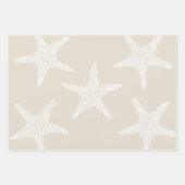 Starfish Beach Summer Weddentern Inpakpapier Vel (Voorkant 3)