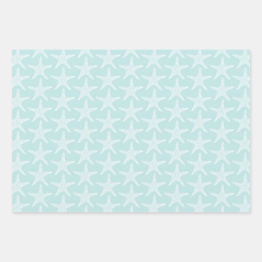 Starfish Beach Summer Weddentern Inpakpapier Vel (Voorkant)