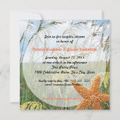 Starfish Beach Trouwdouche Kaart (Achterkant)