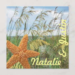 Starfish Beach Trouwdouche Kaart