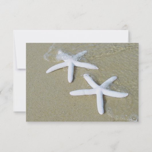 Starfish Beach Weddenschap RSVP-kaarten RSVP Kaartje (Achterkant)