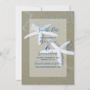 Starfish Beach Weddenschap Save the Date