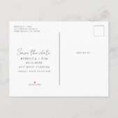 Starfish Beach Weddenschap Save the Date Aankondigingskaart (Achterkant)