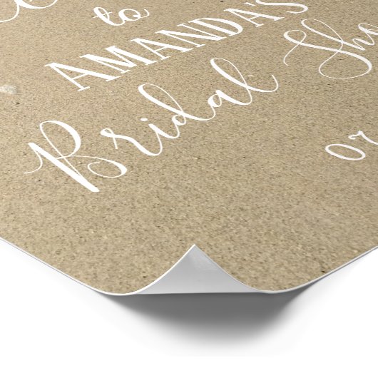 Starfish Beach Weddenschap Vrijgezellenfeest Welko Poster (Hoek)