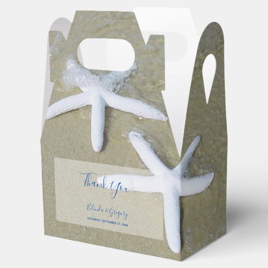 Starfish Beach Wedding Bedankdoosjes (Geopend)