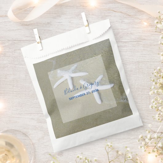 Starfish Beach Wedding Bedankzakje (Geknipt)