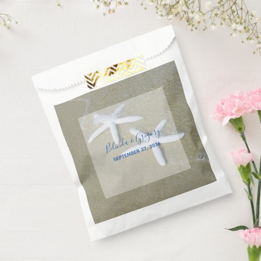 Starfish Beach Wedding Bedankzakje (Gezegeld)