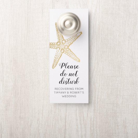 Starfish Beach Wedding door Hanger stoort niet (Op knop)