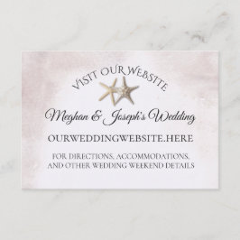 Starfish Beach Wedding Informatie Kaarten
