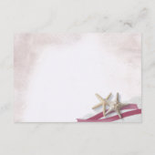 Starfish Beach Wedding Informatie Kaarten (Achterkant)