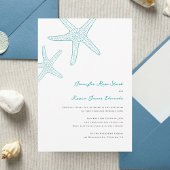 Starfish Beach Wedding Kaart