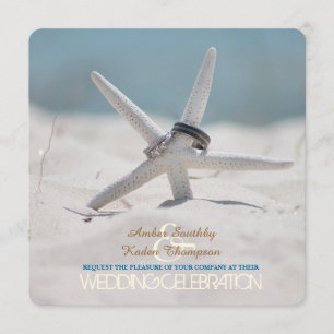 Starfish Beach Wedding Kaart