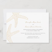 Starfish Beach Wedding Kaart (Voorkant)