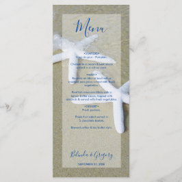 Starfish Beach Wedding Menu