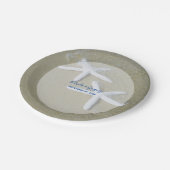 Starfish Beach Wedding Papieren Bordje (Gekanteld)