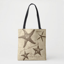 Starfish Beach Wedding Party (Junior bruidsmeisje) Tote Bag