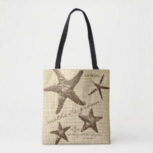 Starfish Beach Wedding Party (moeder van bruidegom Tote Bag