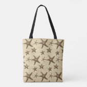 Starfish Beach Wedding Party (Moeder van de bruid) Tote Bag (Achterkant)