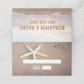 Starfish Beach Wedding Place kaarten Plaatskaartje (Buitenkant ongevouwen)