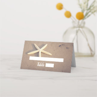 Starfish Beach Wedding Place kaarten Plaatskaartje