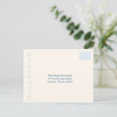 Starfish Beach Wedding Return Address Briefkaart (Staand voorkant)