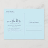 Starfish Beach Wedding Save the Date Briefkaart (Achterkant)