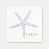 Starfish Beach Wedding Servetten (Voorkant)