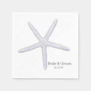 Starfish Beach Wedding Servetten